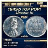 1943-d Lincoln Cent TOP POP! 1c ms68+ SEGS