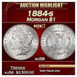 1884-s Morgan Dollar $1 au58 SEGS