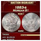 1883-s Morgan Dollar $1 ms62 USCG