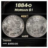 1884-o Morgan Dollar $1 Grades ms66