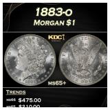 1883-o Morgan Dollar $1 Grades ms65+
