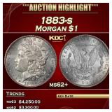 1883-s Morgan Dollar $1 ms62+ USCG