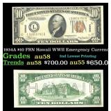 1934A $10 FRN Hawaii WWII Emergency Currency Grade