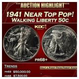 1941 Proof Walking Liberty Half Dollar Near Top Po