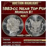 1883-cc Morgan Dollar Near Top Pop $1 ms65+ DMPL S