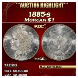 1885-s Morgan Dollar $1 ms65+ SEGS