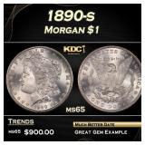 1890-s Morgan Dollar $1 Grades ms65