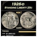 1926-d Standing Liberty Quarter 25c ms65+ SEGS