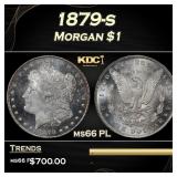 1879-s Morgan Dollar $1 Grades ms66 PL