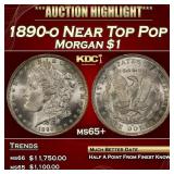 1890-o Morgan Dollar Near Top Pop $1 ms65+ SEGS