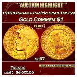 1915-s Panama Pacific Gold Commem Dollar Near Top