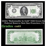 1928A $100 Green Seal Federal Reserve Note "Redeem