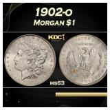 1902-o Morgan Dollar $1 Grades ms63