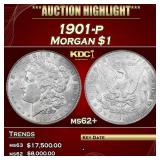 1901-p Morgan Dollar $1 ms62+ USCG