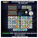 Complete 1999-2009 COLORIZED State Quarters 56-Coi