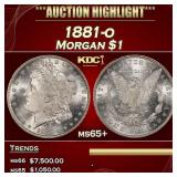 1881-o Morgan Dollar $1 ms65+ SEGS