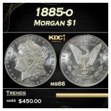 1885-o Morgan Dollar $1 Grades ms66