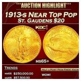 1913-s Gold St. Gaudens Double Eagle Near Top Pop