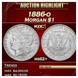 1886-o Morgan Dollar $1 ms62+ USCG