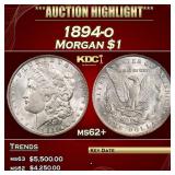 1894-o Morgan Dollar $1 ms62+ USCG