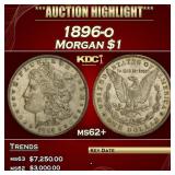 1896-o Morgan Dollar $1 ms62+ USCG