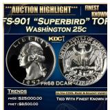 1952 FS-901 "Superbird" Proof Washington Quarter T