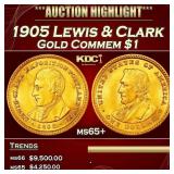 1905 Lewis & Clark Gold Commem Dollar 1 ms65+ SEGS