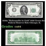 1928a $100 Green Seal Federal Reserve Note "Redeem