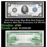 1914 $20 Large Size Blue Seal Federal Resrve Note