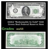 1928A $100 Green Seal Federal Reserve Note "Redeem