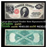 1917 $1 Large Size Legal Tender Note Grades Choice