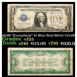 1928B $1 Blue Seal Silver Certificate "Funnyback"