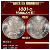 1881-o Morgan Dollar $1 ms65+ SEGS