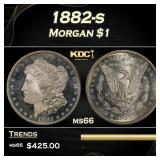 1882-s Morgan Dollar $1 Grades ms66