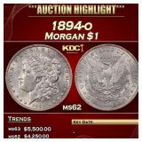 1894-o Morgan Dollar $1 ms62 USCG