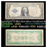 1928D $1 Blue Seal Silver Certificate "Funnyback"