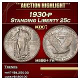 1930-p Standing Liberty Quarter 25c ms66+ fh SEGS