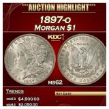 1897-o Morgan Dollar $1 ms62 USCG