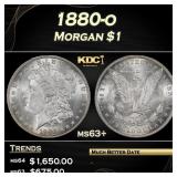 1880-o Morgan Dollar $1 ms63+ SEGS