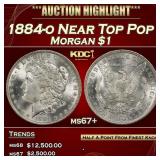 1884-o Morgan Dollar Near Top Pop $1 ms67+ SEGS