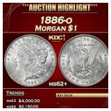 1886-o Morgan Dollar $1 ms62+ USCG