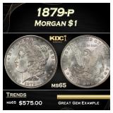 1879-p Morgan Dollar $1 Grades ms65