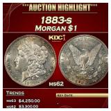 1883-s Morgan Dollar $1 ms62 USCG