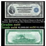 1918 $2 Large Size National Currency "Battleship"