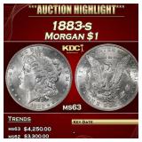 1883-s Morgan Dollar $1 ms63 USCG