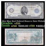 1914 $5 Large Size Blue Seal Federal Reserve Note