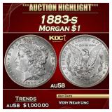 1883-s Morgan Dollar $1 au58 SEGS