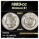 1883-cc Morgan Dollar $1 Grades ms65+