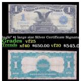 1899 $1 large size Silver Certificate "Black Eagle