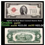 1928G $2 Red Seal United States Note Grades Select